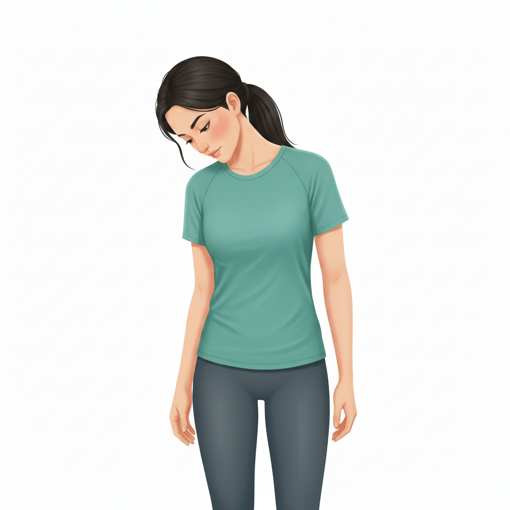 Rétraction et flexion cervicale active
