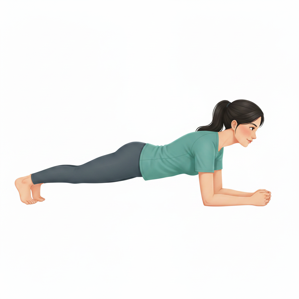 Gainage en planche alternée