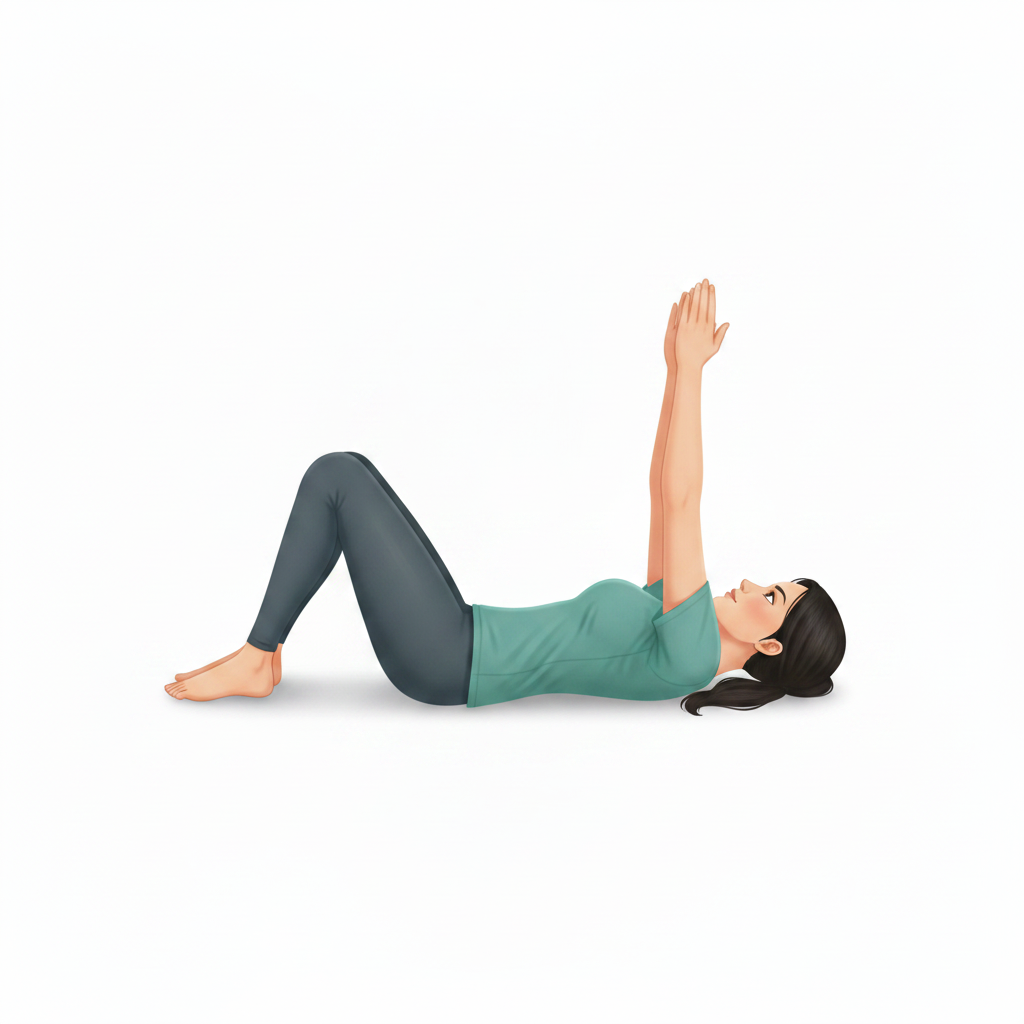 Protraction scapulaire sur le dos